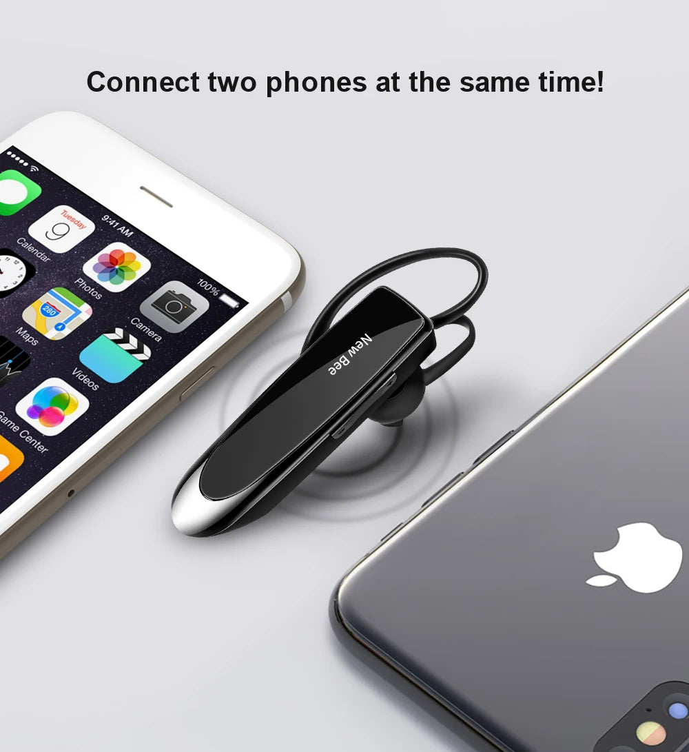Auricular inalámbrico Bluetooth 5.0: micrófono con cancelación de ruido y 22 horas de conversación