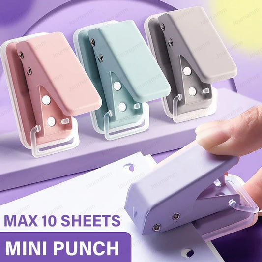 Portable Round Paper Punch for Office, School & Craft Use