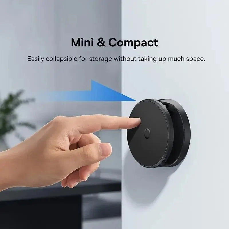 Soporte de pared con ventosa y soporte magnético plegable para teléfono Baseus
