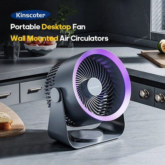 Ventilateur électrique multifonctionnel pour mur, plafond et bureau