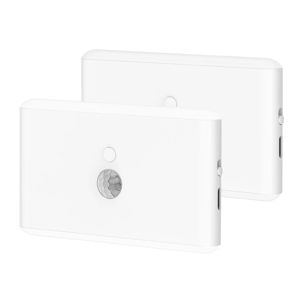 Luz nocturna LED con sensor de movimiento: lámpara regulable a pilas para escaleras, dormitorios y más.