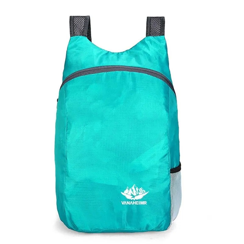 Mochila de viaje plegable ultraligera: impermeable y de gran capacidad para deportes al aire libre.