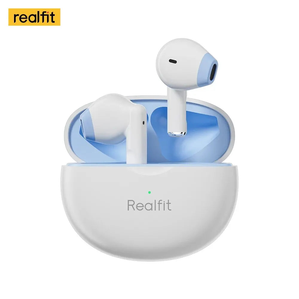 Audífonos inalámbricos auténticos: Realfit Bluetooth 5.0 para dispositivos Android
