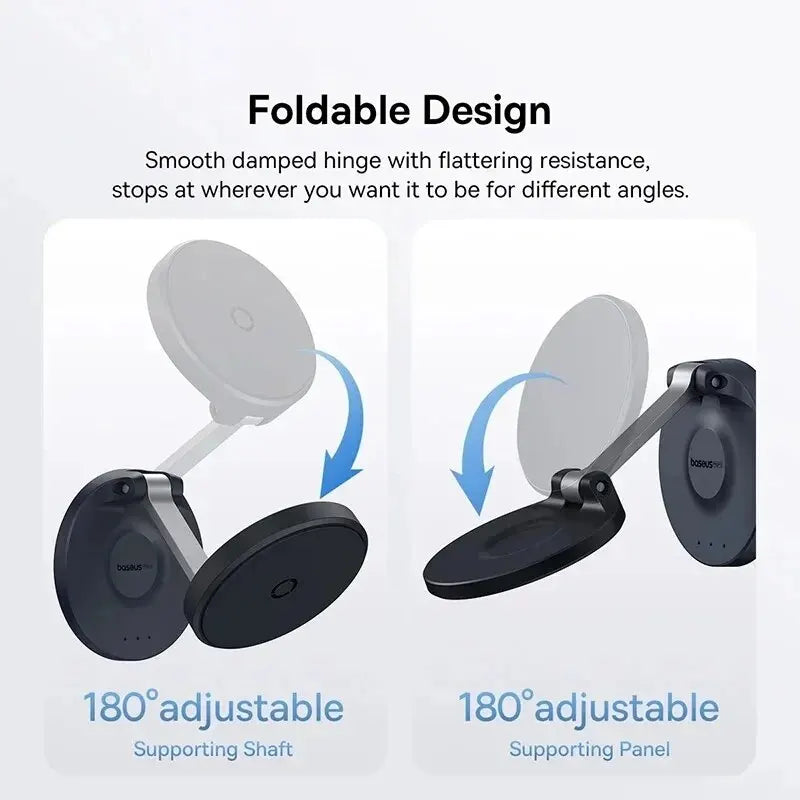 Soporte de pared con ventosa y soporte magnético plegable para teléfono Baseus