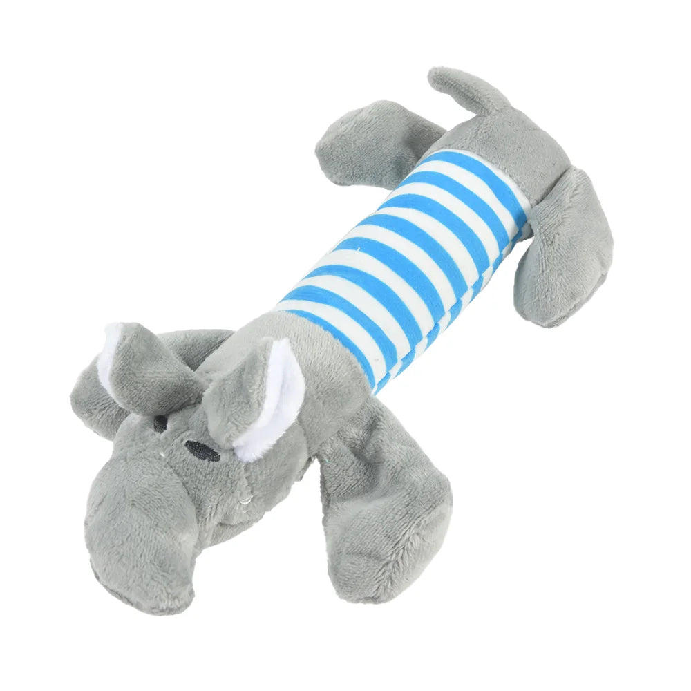 Dinosaurio suave para mascotas: juguete interactivo de peluche para perros y gatos pequeños