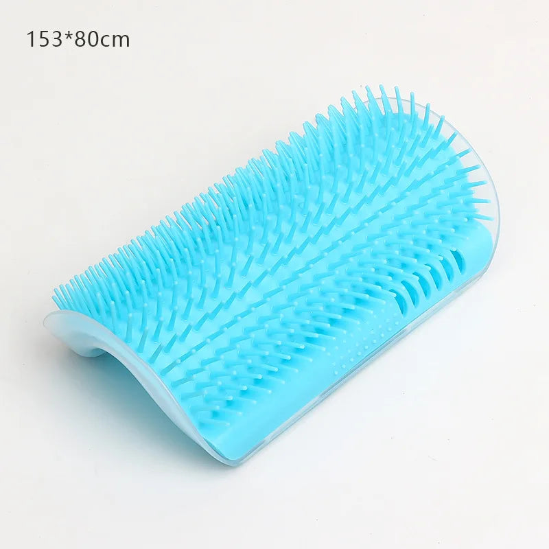 Cepillo de masaje autocuidado para gatos: quitapelos y rascador de pared