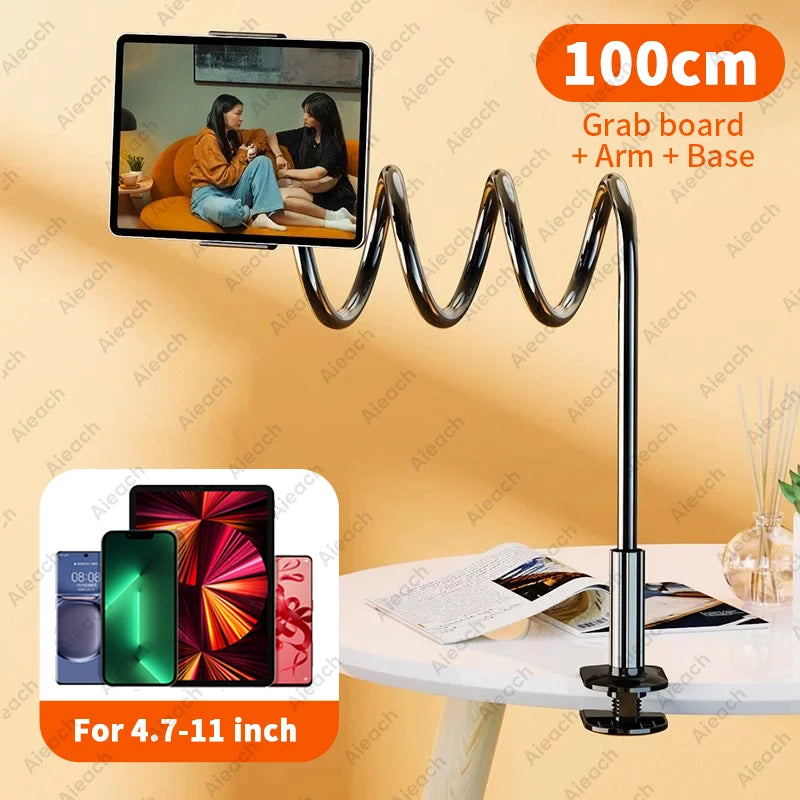 Soporte giratorio para tableta GOYN de metal y ABS para dispositivos de 4,7 a 11 pulgadas