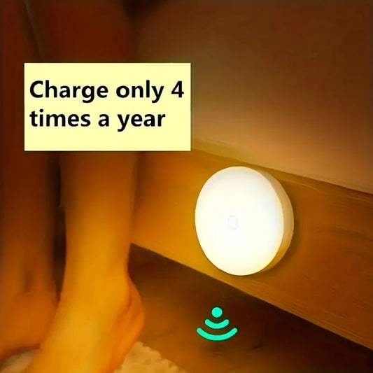 LED Motion Detector Lamp – Battery-Powered Night Light for Bedroom & Closet
