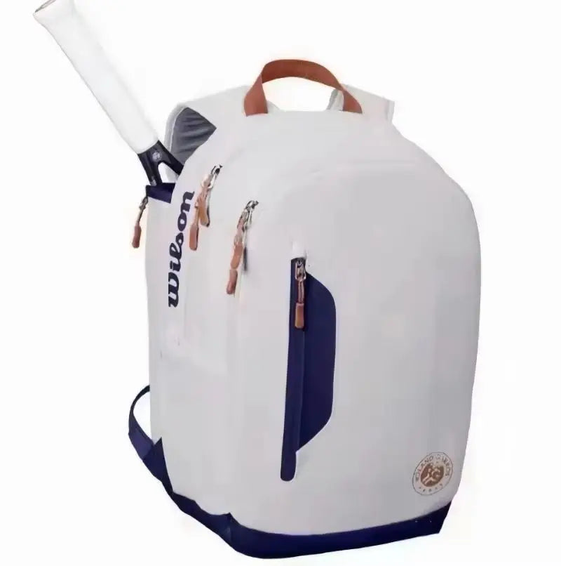 Mochila de tenis Wilson – Capacidad para 2 raquetas | Edición Roland Garros | Bolsa de tenis unisex