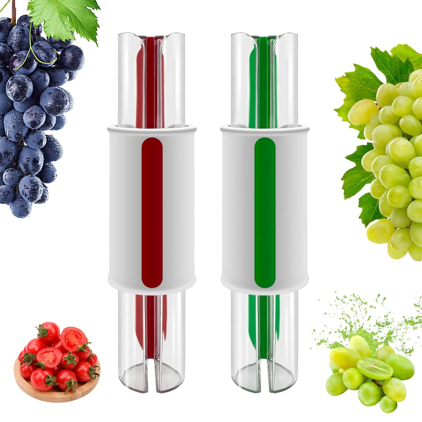 Cortador multifunción de tomates y uvas para preparar frutas y ensaladas