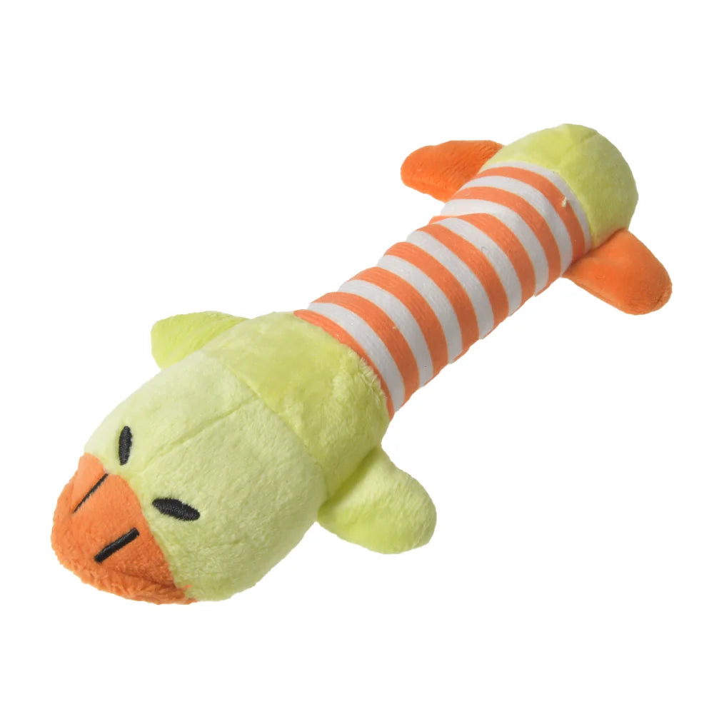 Dinosaurio suave para mascotas: juguete interactivo de peluche para perros y gatos pequeños