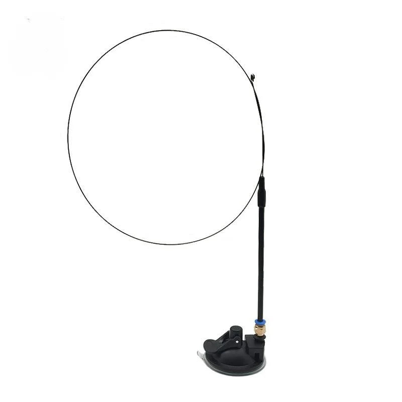 Juguete interactivo de caza para gatos: varita de plumas con campana y ventosa