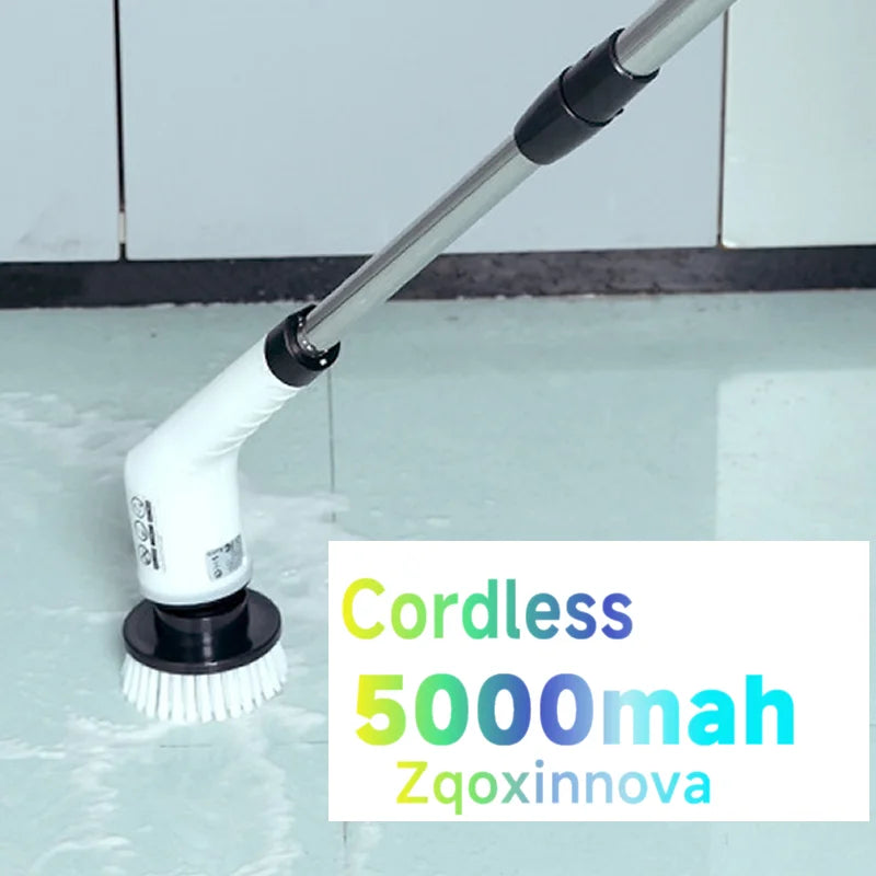 Fregadora eléctrica inalámbrica: cepillo multiusos para cocina, baño y suelos.