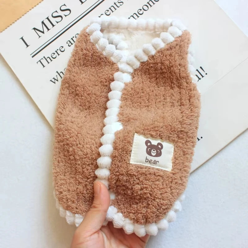 Abrigo de polar suave para mascotas: ropa de invierno para perros pequeños (chihuahua, yorkshire terrier, bulldog francés y más)