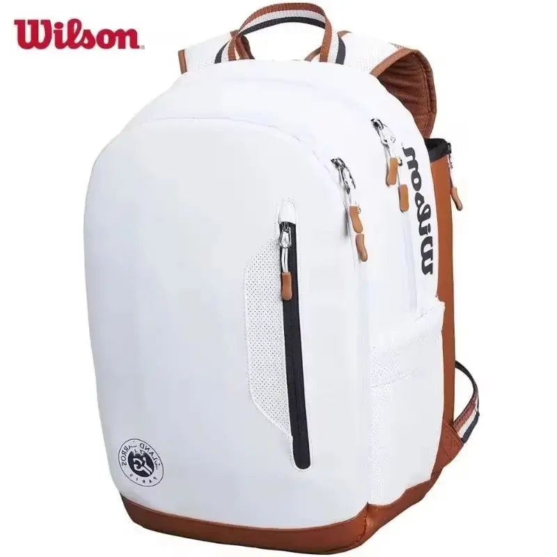 Mochila de tenis Wilson – Capacidad para 2 raquetas | Edición Roland Garros | Bolsa de tenis unisex