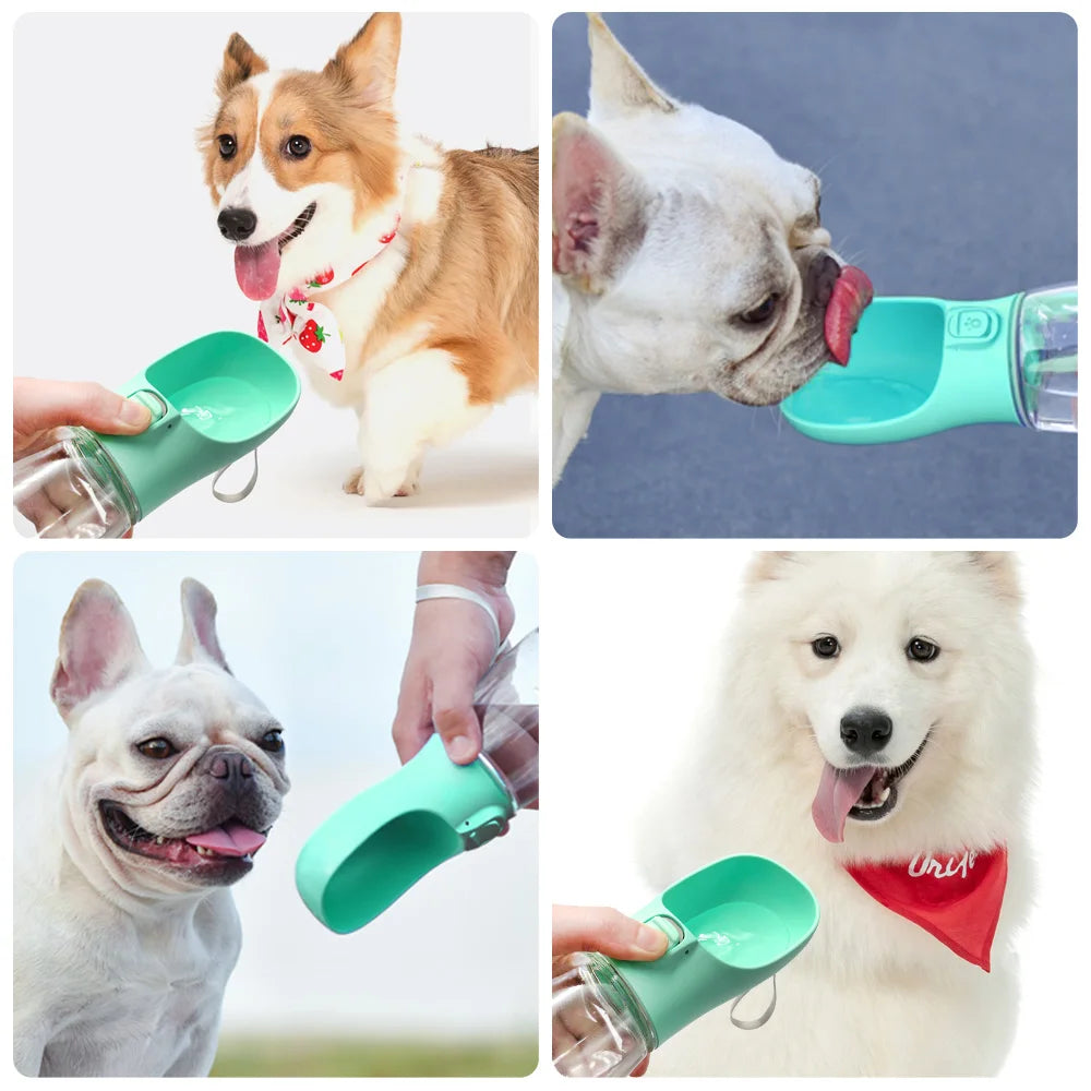Botella de agua para perros a prueba de fugas: dispensador de hidratación portátil para paseos, viajes y senderismo