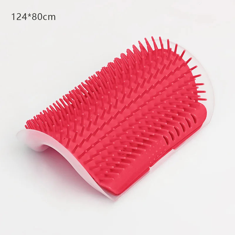 Cepillo de masaje autocuidado para gatos: quitapelos y rascador de pared