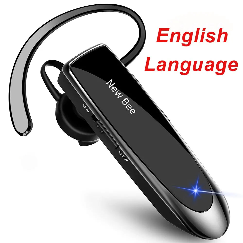 Auricular inalámbrico Bluetooth 5.0: micrófono con cancelación de ruido y 22 horas de conversación