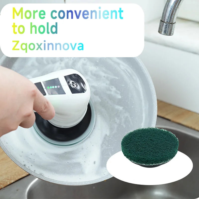 Fregadora eléctrica inalámbrica: cepillo multiusos para cocina, baño y suelos.