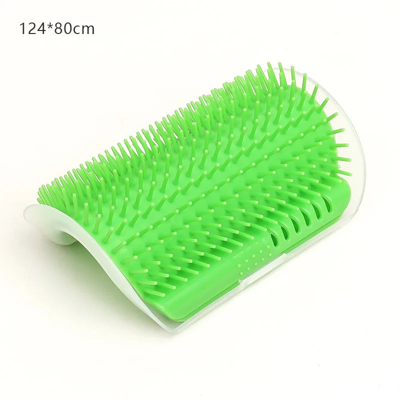 Cepillo de masaje autocuidado para gatos: quitapelos y rascador de pared