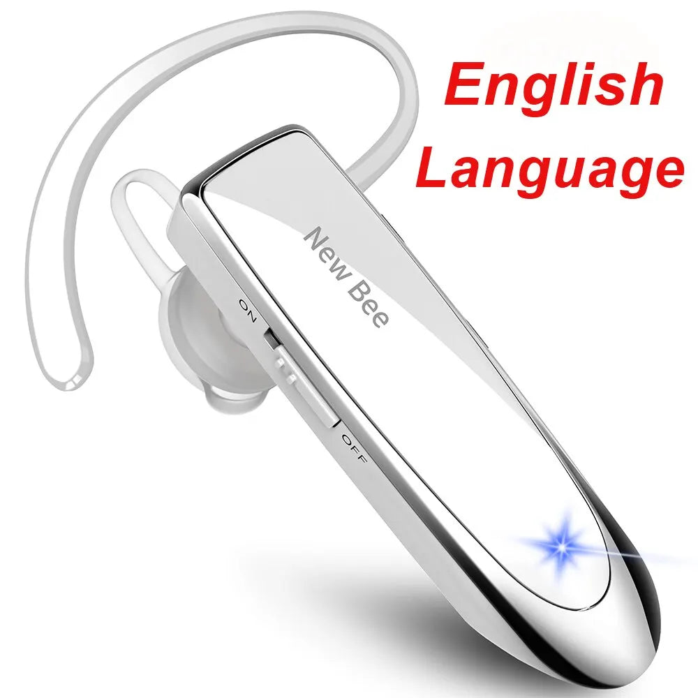 Auricular inalámbrico Bluetooth 5.0: micrófono con cancelación de ruido y 22 horas de conversación