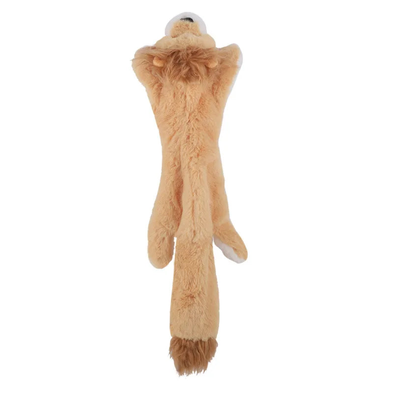 Dinosaurio suave para mascotas: juguete interactivo de peluche para perros y gatos pequeños