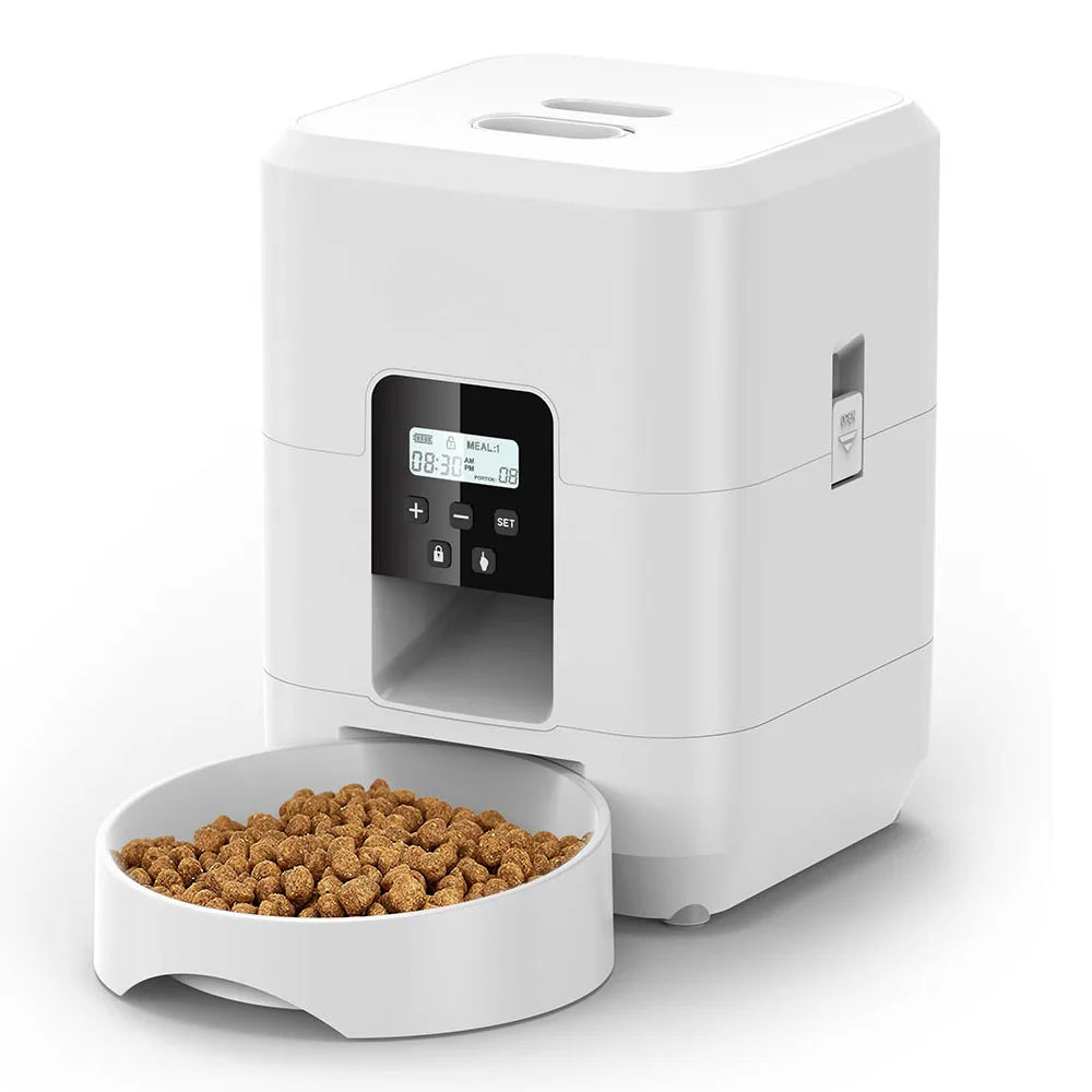 Dispensador automático de comida para mascotas: comedero con temporizador inteligente para perros y gatos
