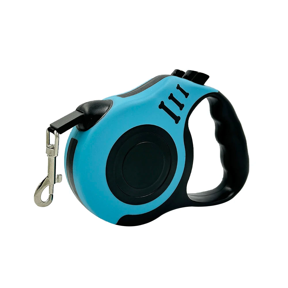 Correa retráctil automática para mascotas: correa de nailon de 3/5 m para cachorros, perros pequeños y gatos