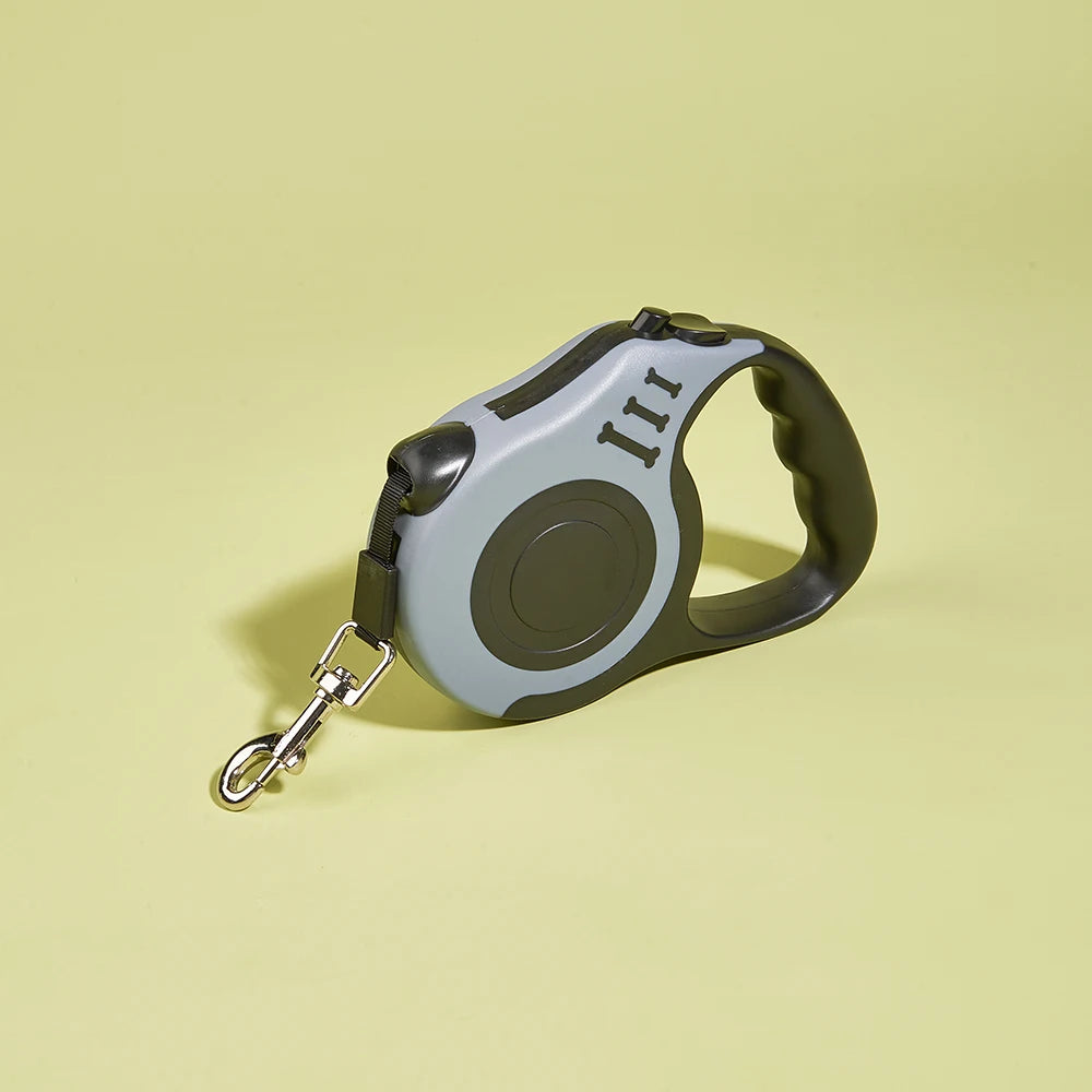 Correa retráctil automática para mascotas: correa de nailon de 3/5 m para cachorros, perros pequeños y gatos