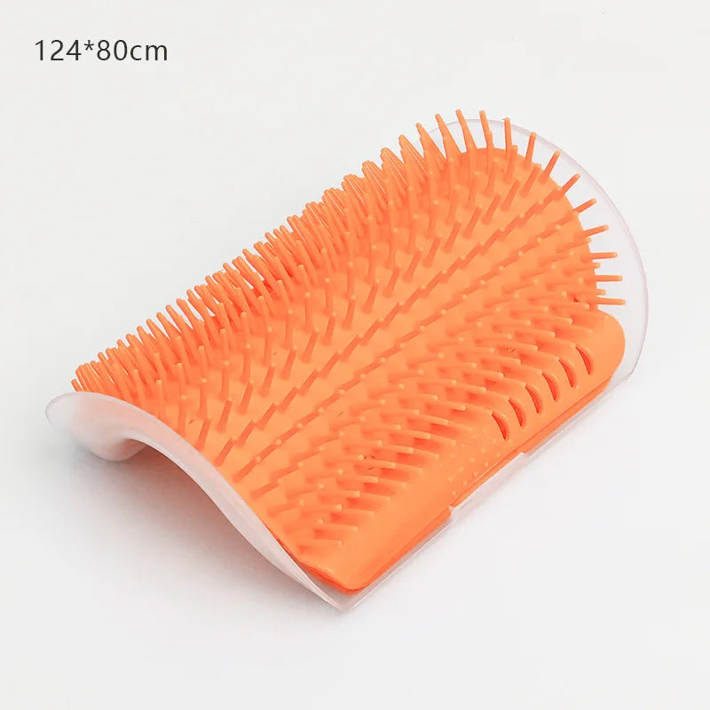 Cepillo de masaje autocuidado para gatos: quitapelos y rascador de pared