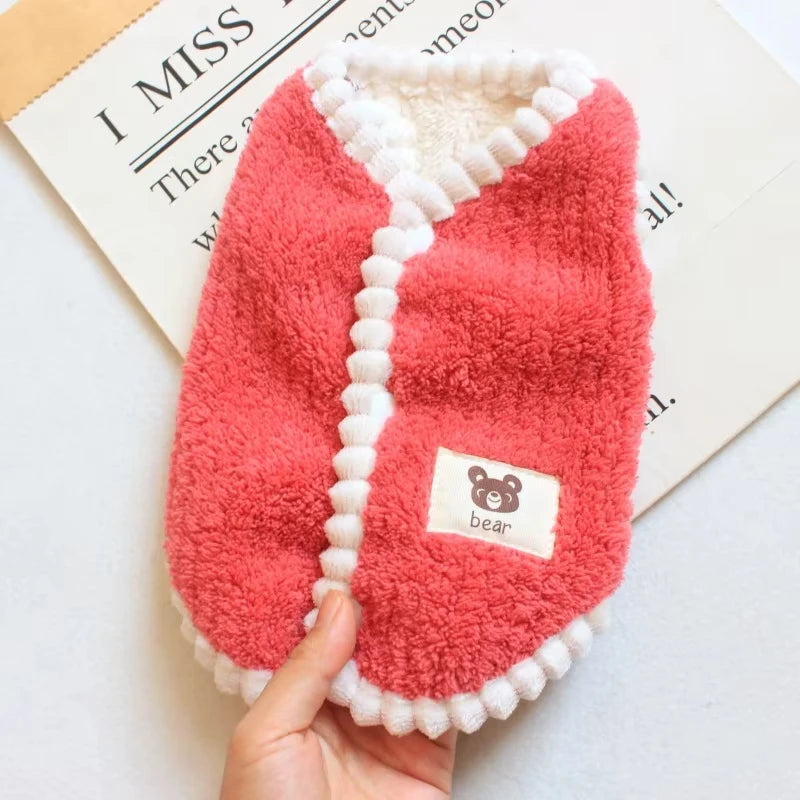 Abrigo de polar suave para mascotas: ropa de invierno para perros pequeños (chihuahua, yorkshire terrier, bulldog francés y más)