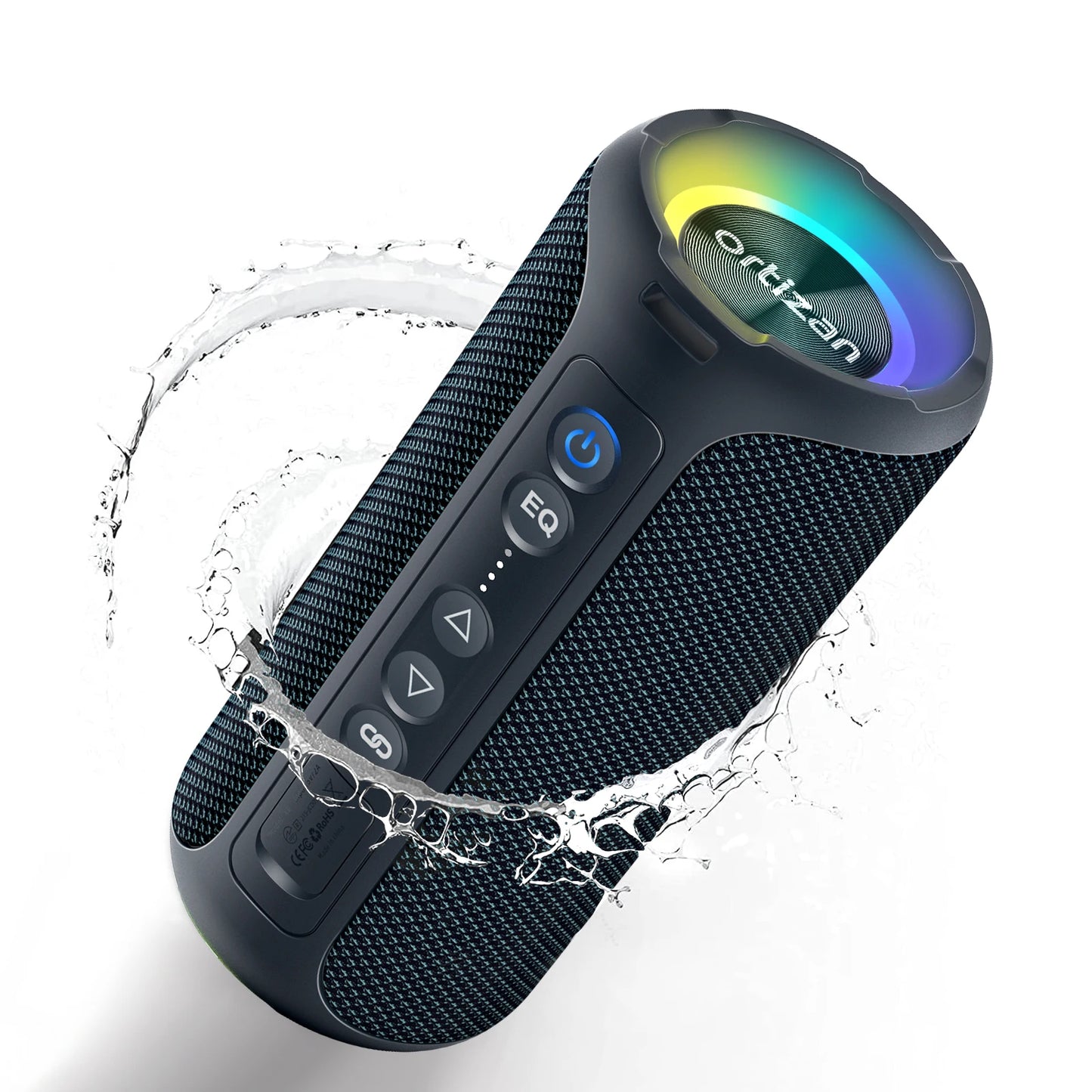 Altavoz Bluetooth portátil: graves profundos, batería de 30 horas, resistencia al agua IPX7 e inalámbrico