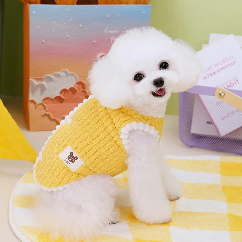 Abrigo de polar suave para mascotas: ropa de invierno para perros pequeños (chihuahua, yorkshire terrier, bulldog francés y más)