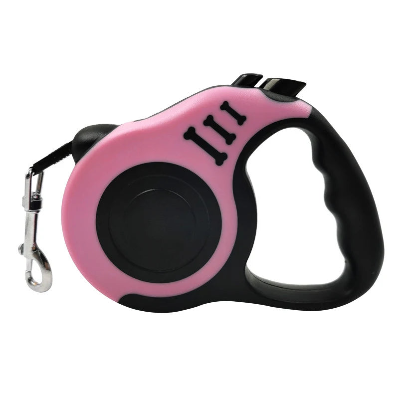 Correa retráctil automática para mascotas: correa de nailon de 3/5 m para cachorros, perros pequeños y gatos
