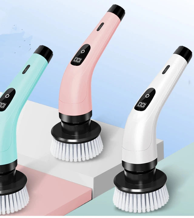 Fregadora eléctrica inalámbrica: cepillo multiusos para cocina, baño y suelos.