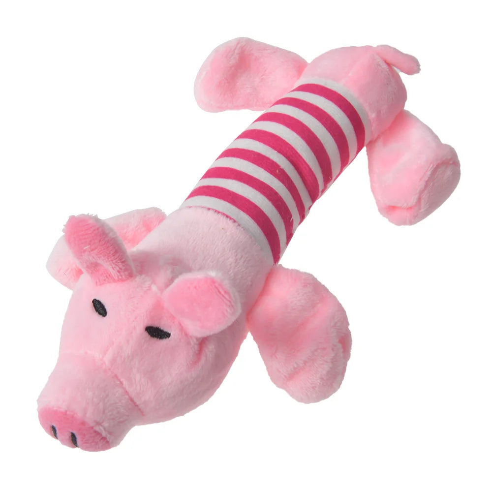 Dinosaurio suave para mascotas: juguete interactivo de peluche para perros y gatos pequeños