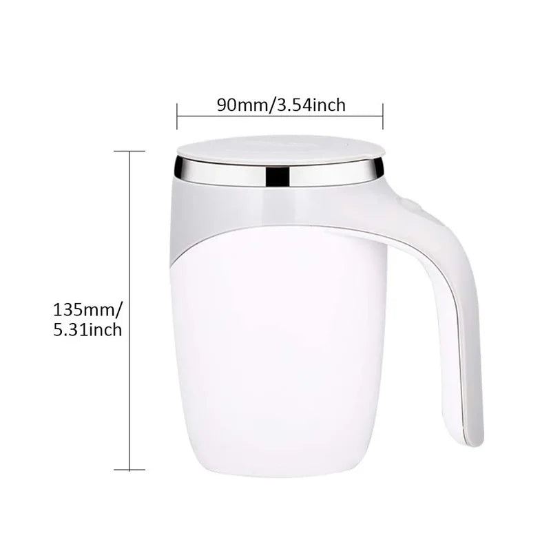 Taza AutoBlend: Taza eléctrica de acero inoxidable con agitación automática