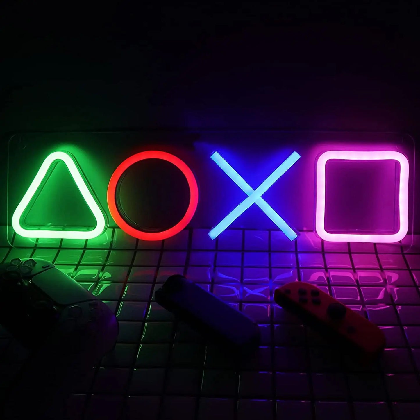Letrero de neón LED para juegos: luz de pared colgante para ambientar salas de jugadores y zonas de juego.