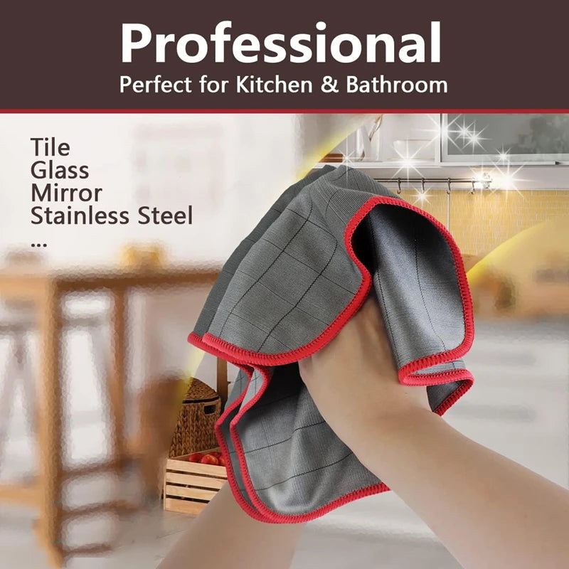 MiracleWipe Pro – 3 paños reutilizables sin pelusa para cocina y vidrio