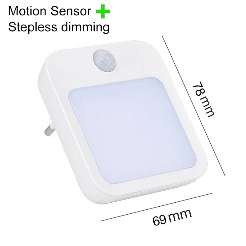 Luz nocturna LED automática con sensor de movimiento