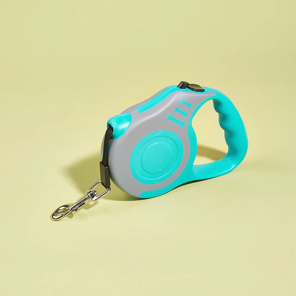 Correa retráctil automática para mascotas: correa de nailon de 3/5 m para cachorros, perros pequeños y gatos
