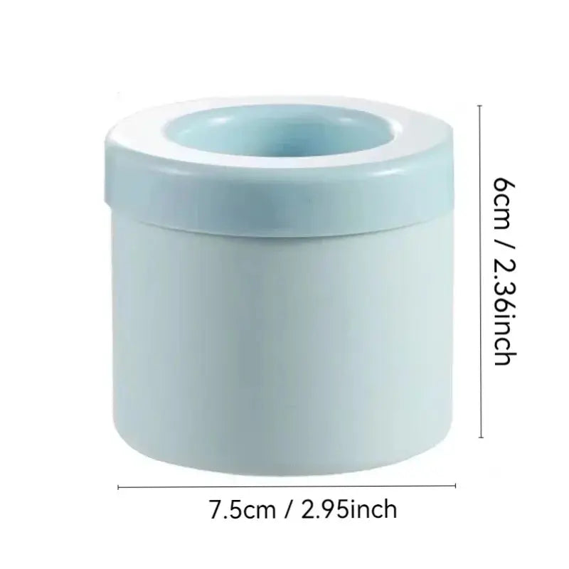 Molde redondo de silicona para cubitos de hielo: compacto, creativo y refrescante