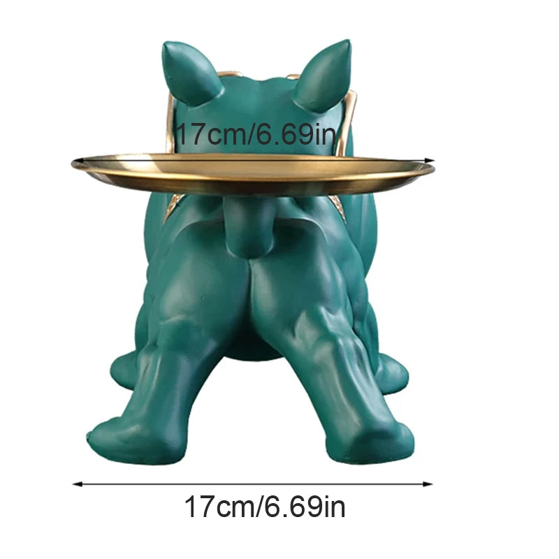 GuardDog Décor - Estatua de perro de resina de 30 cm con compartimento de almacenamiento oculto