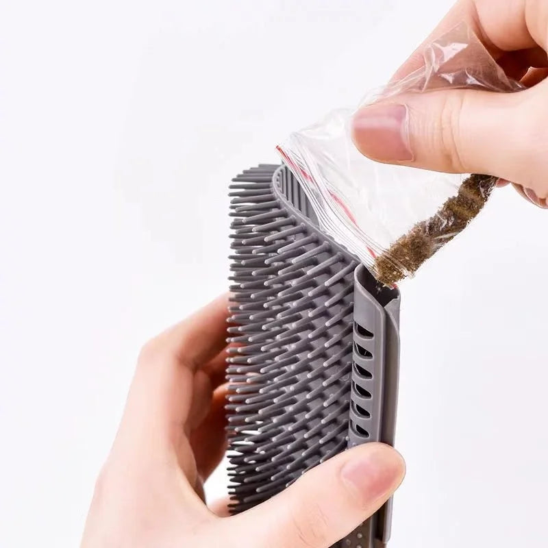 Cepillo de masaje autocuidado para gatos: quitapelos y rascador de pared