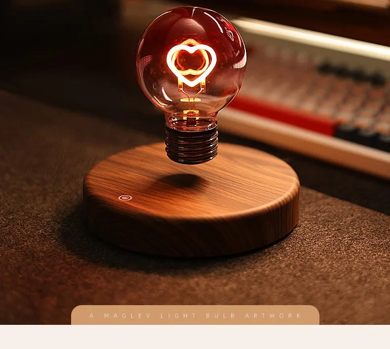 Magnetic Levitation Heart-shaped Light Bulb