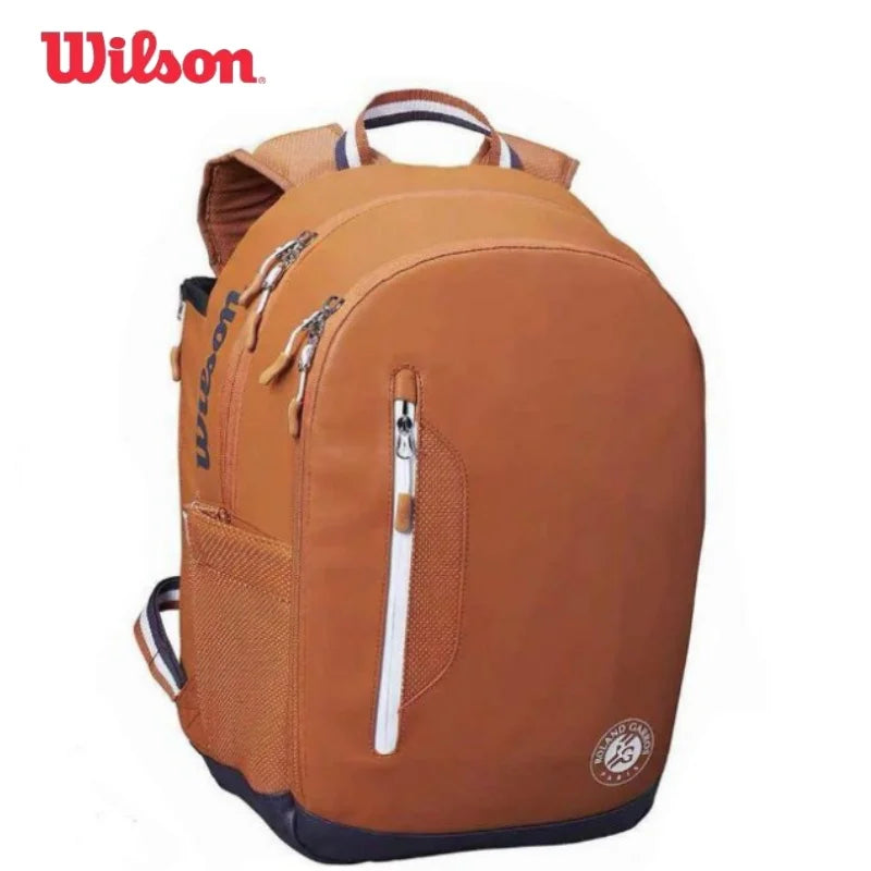 Mochila de tenis Wilson – Capacidad para 2 raquetas | Edición Roland Garros | Bolsa de tenis unisex