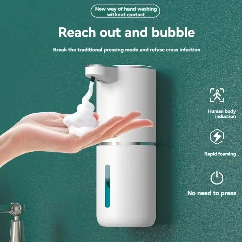 Dispensador de jabón automático inteligente: recargable, sin contacto, con espuma ajustable