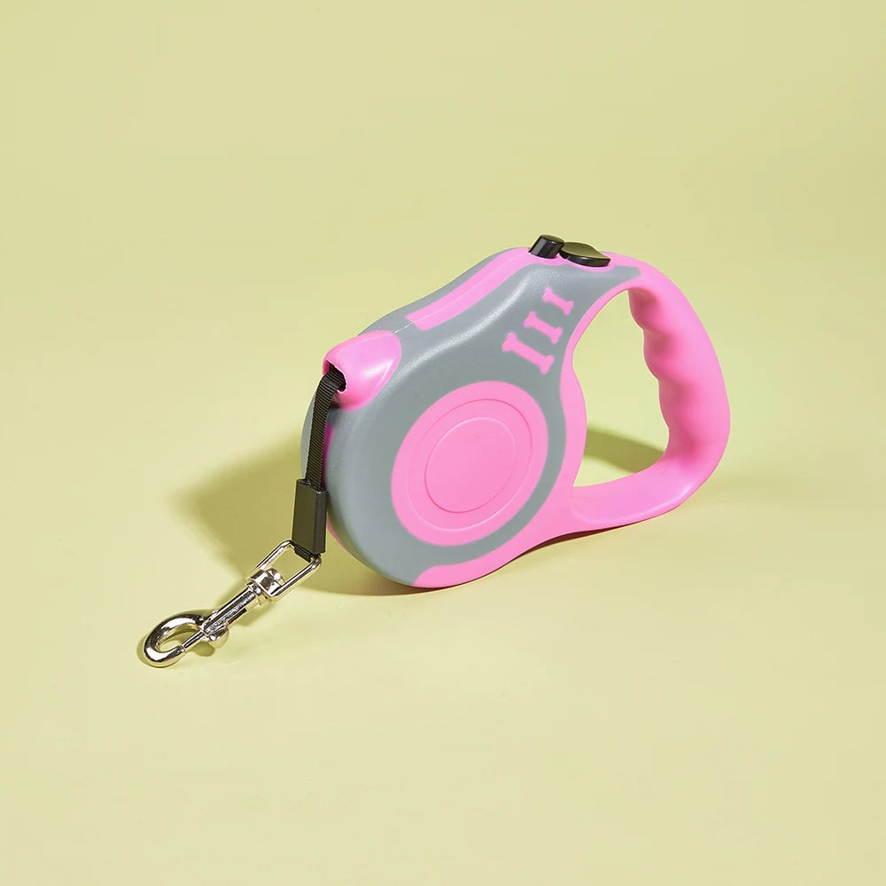 Correa retráctil automática para mascotas: correa de nailon de 3/5 m para cachorros, perros pequeños y gatos