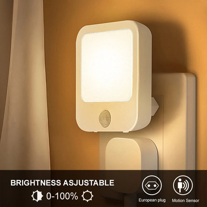 Luz nocturna LED automática con sensor de movimiento