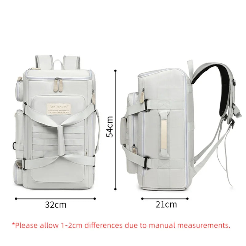 Bolsa de gimnasio impermeable con compartimento para artículos húmedos y secos: mochila de viaje, yoga y deportes